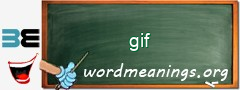 WordMeaning blackboard for gif